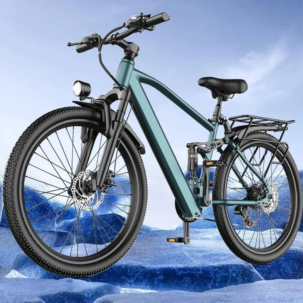 

26" 24" Electric Motorcycles Mountain Bike For Adults With 500W Motor, 374Wh/468Wh Removable Battery, 19MPH 21 Speed Gears