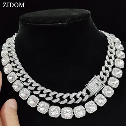 Men Women Hip hop Iced Out Bling Chain Necklace 13mm width Miami Cuban Chain HipHop Necklaces Fashion Jewelry for Party Gifts