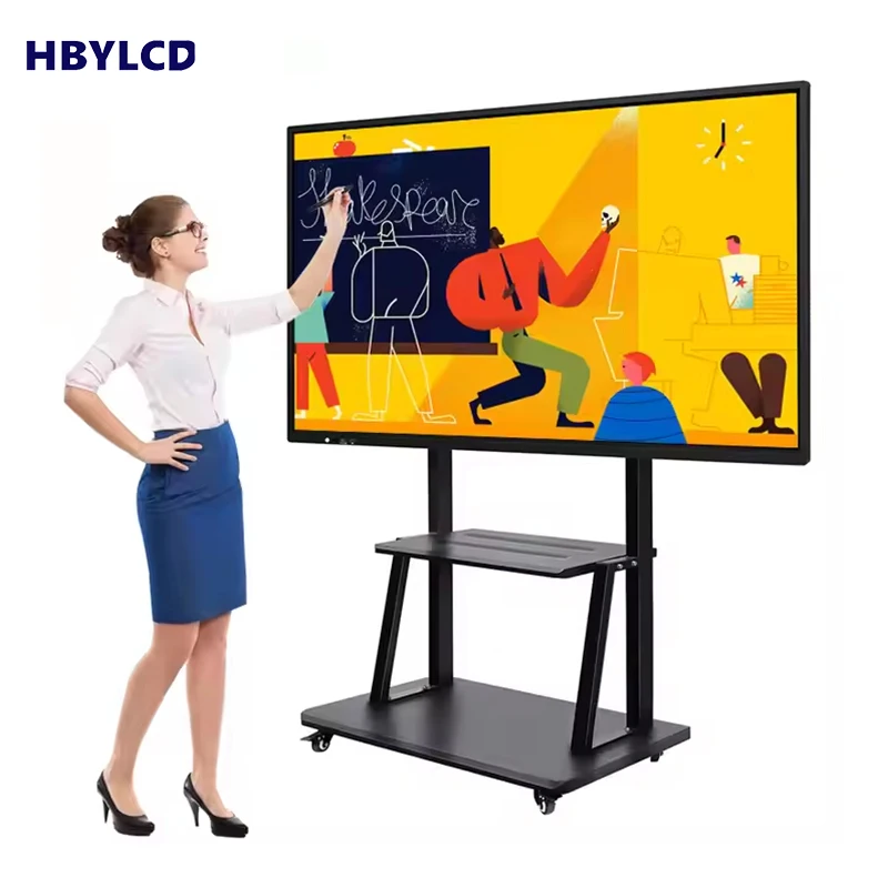 

98-Inch All-In-One Interactive Electronic Conference Machine With 55-Inch LED Panel Interactive Whiteboard