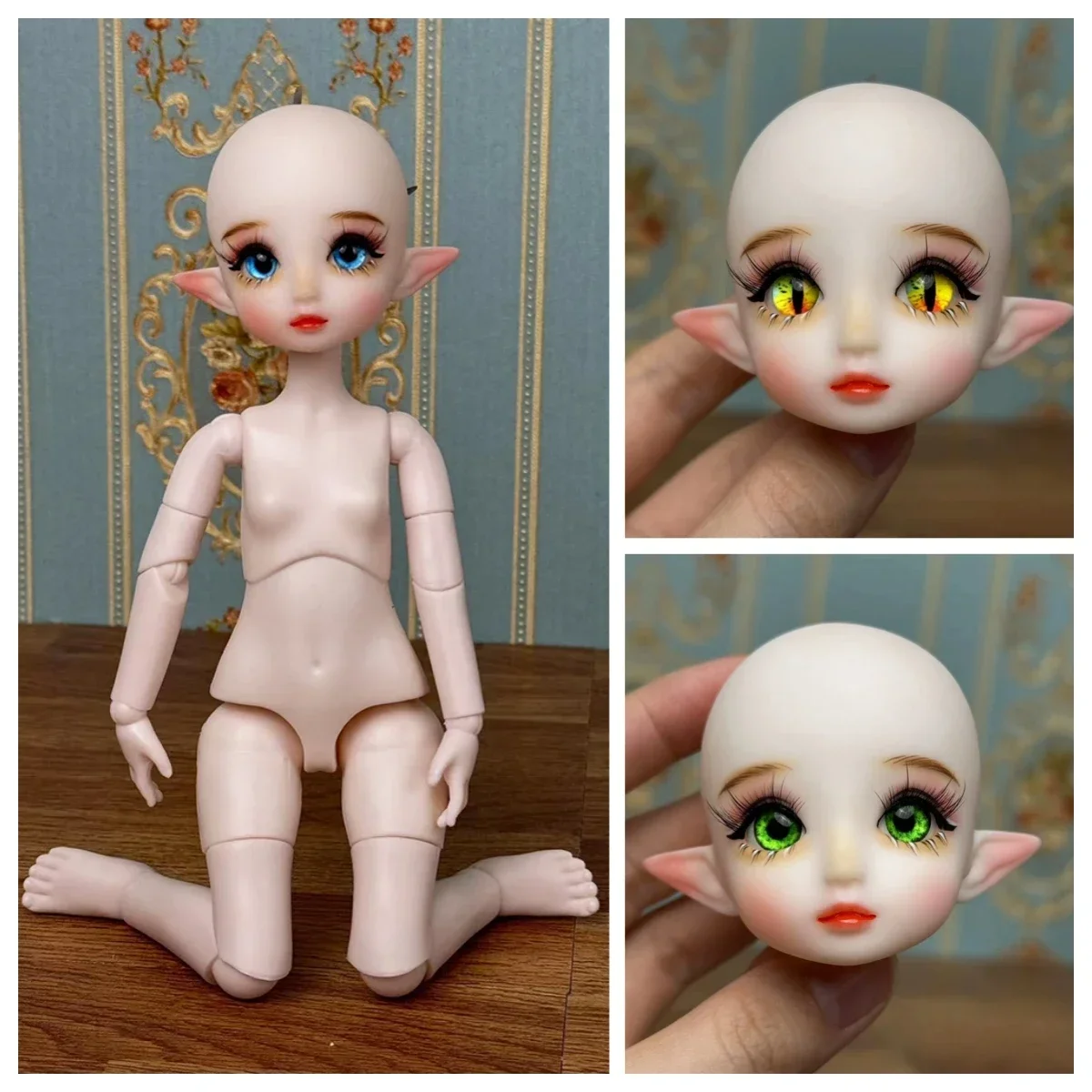 

Sweet Doll DIY 30cm Elf Doll Handmade Makeup 1/6 BJD Doll Kids Girls Dolls Toy Gift