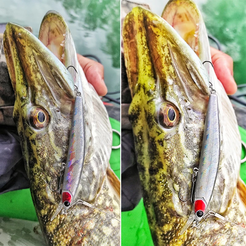 TSURINOYA Lure DW70 Suspending Jerkbait Fishing  Minnow 100SP 100mm 9.5g Pike Bass Lure Hard Bait Wobbler Crankbait Pesca Isca