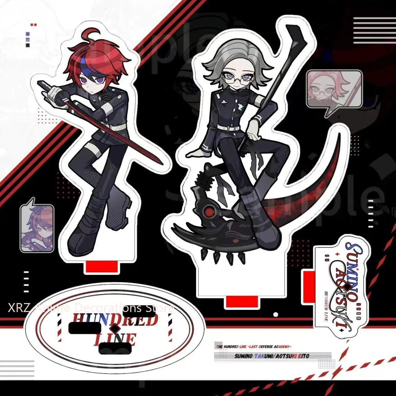 

Anime The Hundred Line Aotsuki Eito Cosplay Acrylic Stand Accessories Collection Figure Desktop Ornaments Christmas Gifts