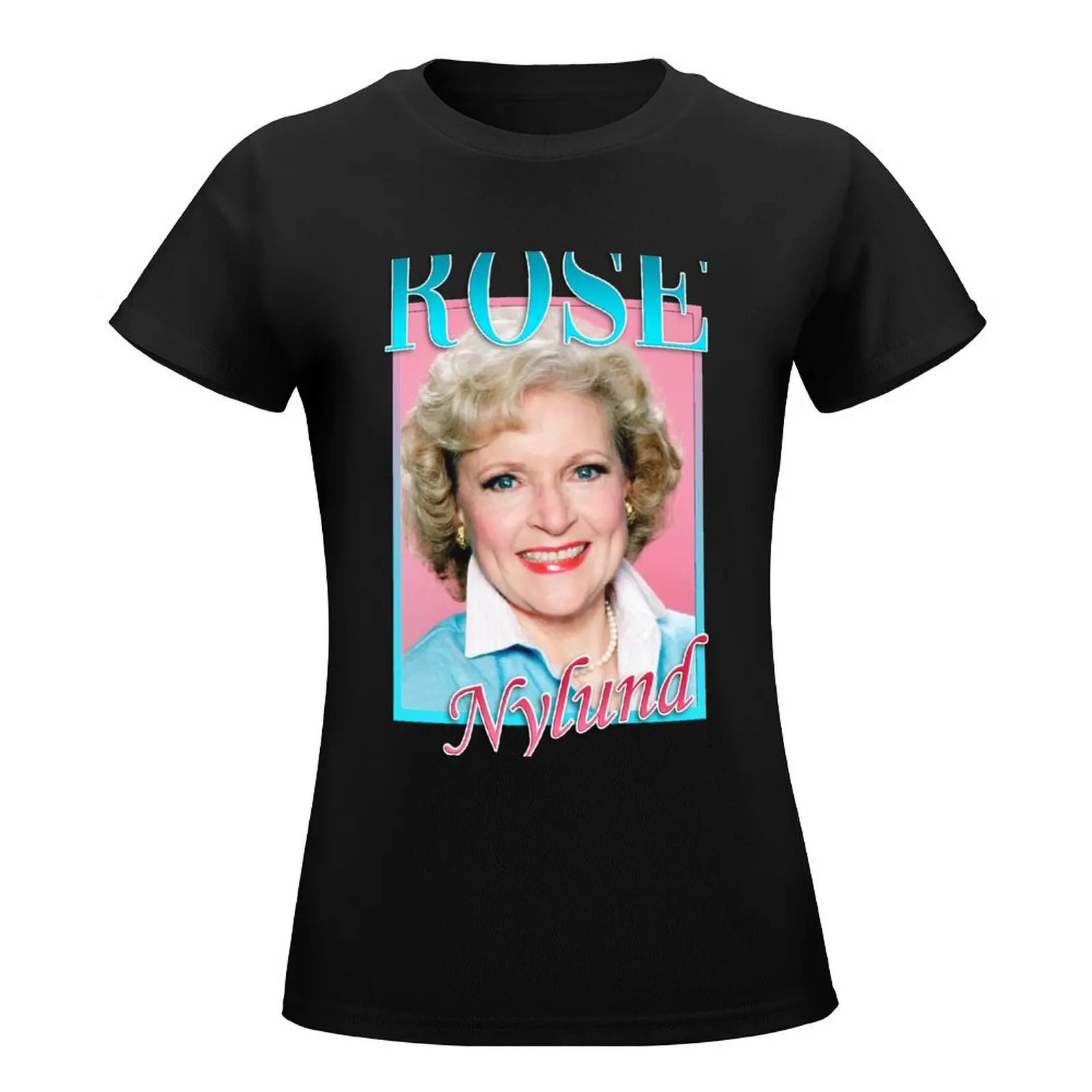 Rose Nylund T-Shirt kawaii clothes funny t shirts for Women loose fit