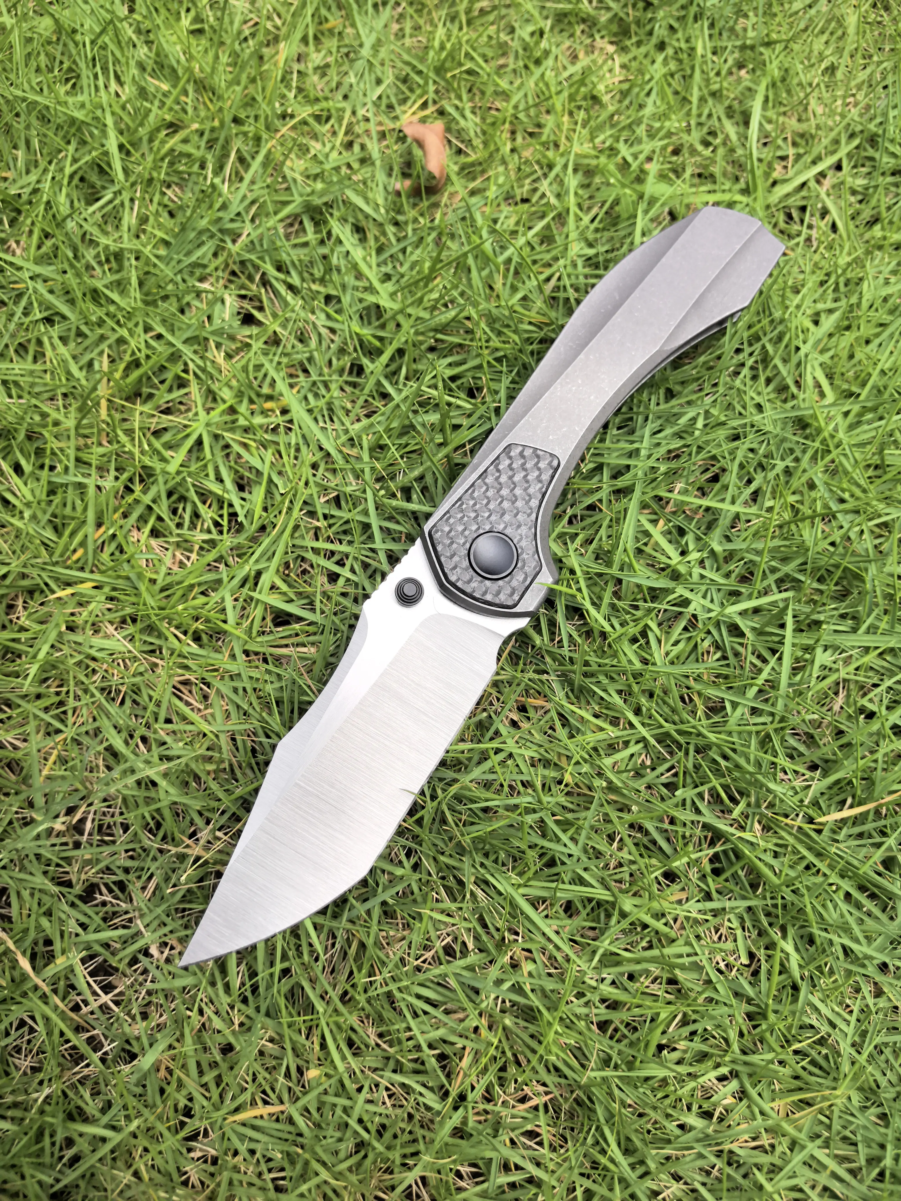 Folding Knife, M390 Steel Blade, Titanium Alloy Handle, Bearing, Outdoor Hiking Utility Kitchen Fruit EDC Tool