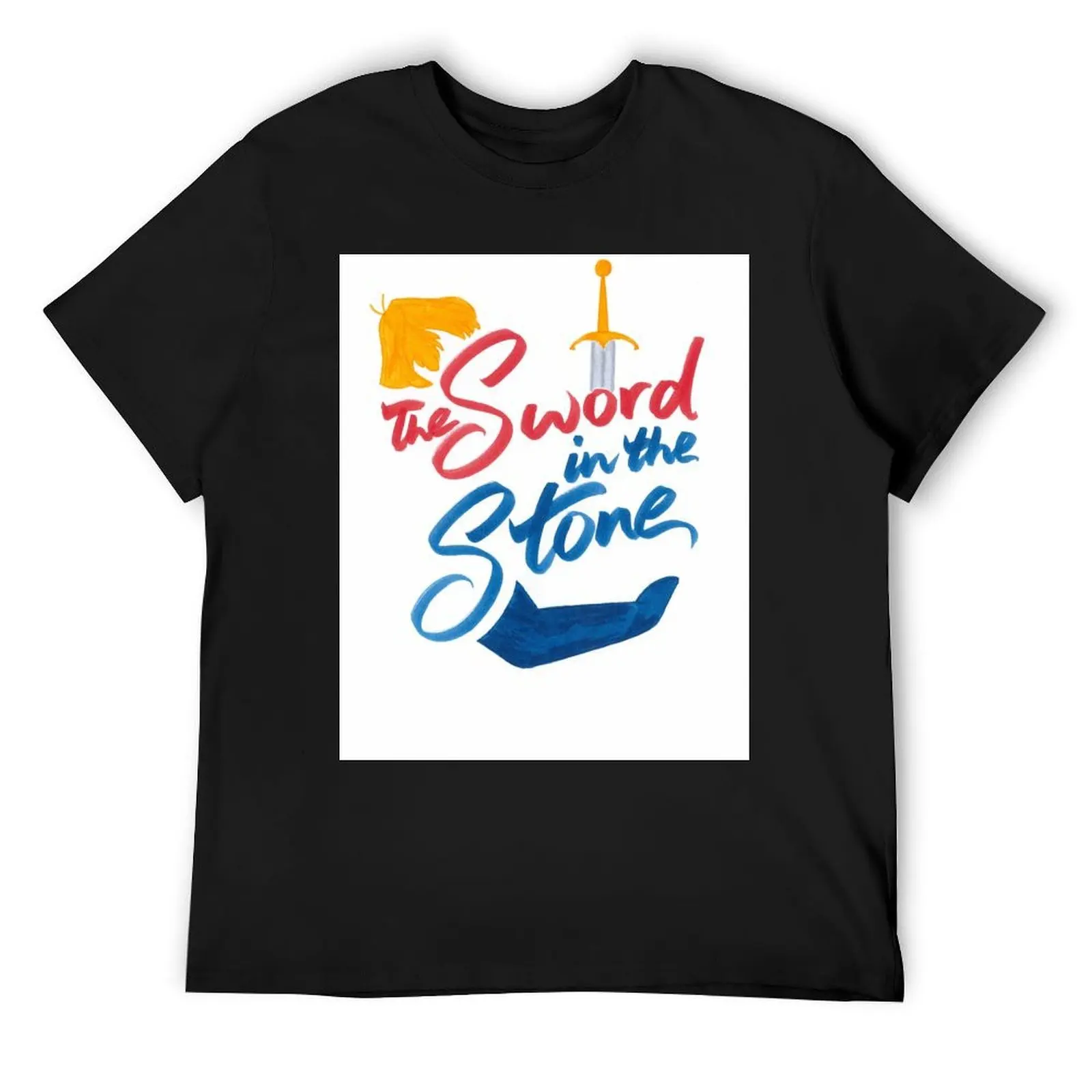 

The Sword in the Stone T-Shirt tees croswit shirt man anime stuff mens t shirts