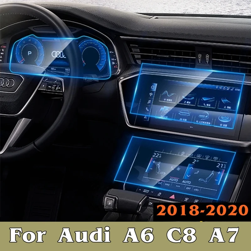 アウディ用強化ガラススクリーン,a6,c8,a7 2018,2019,2020用強化ガラス