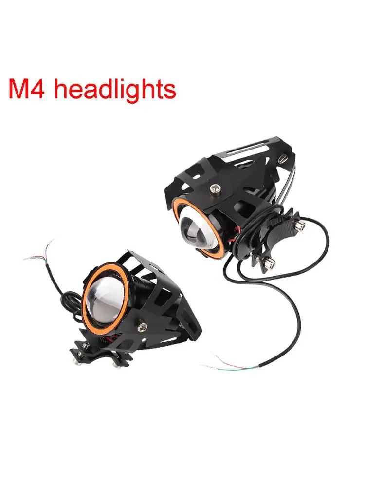 Angel Eyes Zusatz-LED-Strahler, Elektroroller, LED-Leuchten, Mini-U7-Scheinwerfer, 12 V, blinkende Nebelscheinwerfer mit großer Reichweite