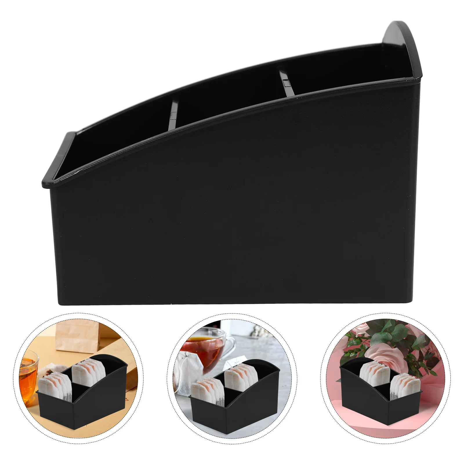 

1pcs Tea Bag Organizer Box Compact Storage Container For Tea Bags Sugar Packets Coffee Filters Kitchen Cabinet Candy Sundries