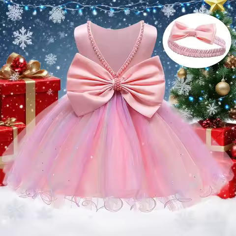 Elegant Girls Christmas Halloween Festive Birthday Party Princess Dress Children's Evening Wedding Princess Dresses
