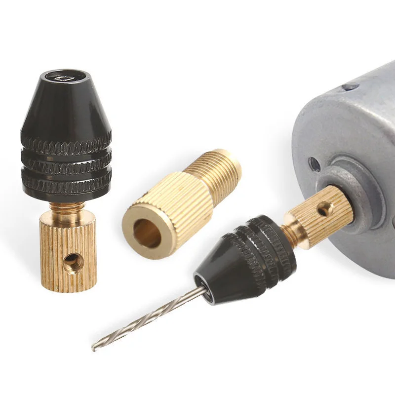 Wał silnika elektrycznego Mini uchwyt wiertarski zacisk mocujący Mini szybkozłączka bezkluczykowy adapter wiertła 2.3-3.17mm zacisk uchwytu