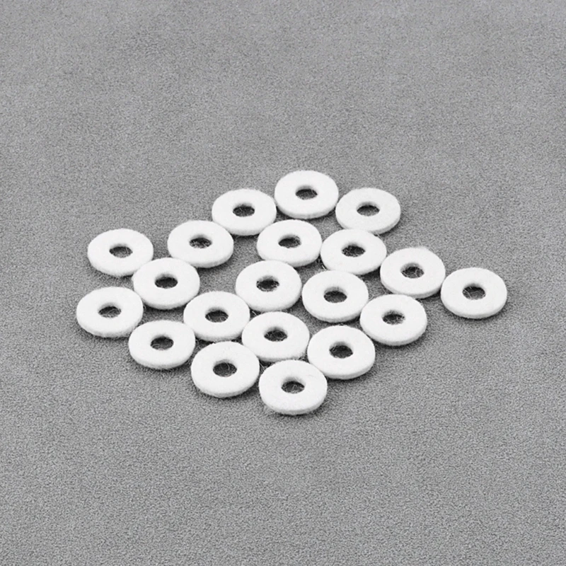 20Pcs Trumpet Valves Felt Washers Cushion Trumpet Top Felt Pads Replacement 69HD