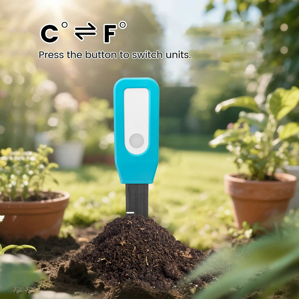 Tuya Soil Bluetooth Temperature Humidity Sensor Smart Tester Smart Life Real Time Monitor Low Power Alert for Garden