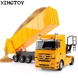 RC Truck 2.4G Big RC Dump Truck Tilting Cart Remote Control Truck Tip Lorry Radio Rc Trailer Rc Container Vehicle Rc Car Toy C15