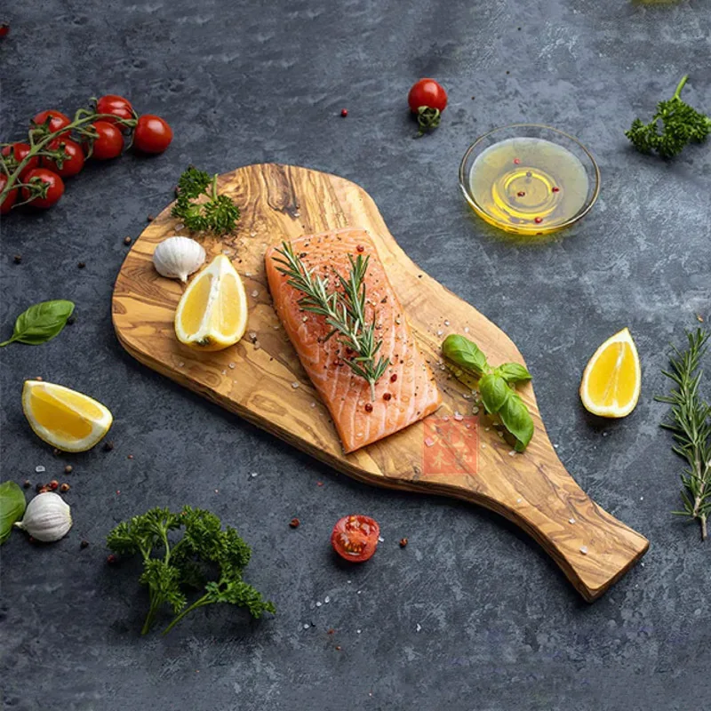 

Italian Olive Wood Chopping Board Steak Pizza Western Sushi Plate Olive Wood Breadboard
