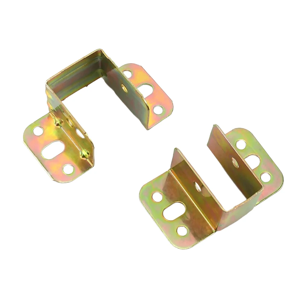 Bed Rail Clamp U-shaped Bed Bracket For DIY Home Improvement Metal Construction U-shape Design Secure Fixation For Bed Frames