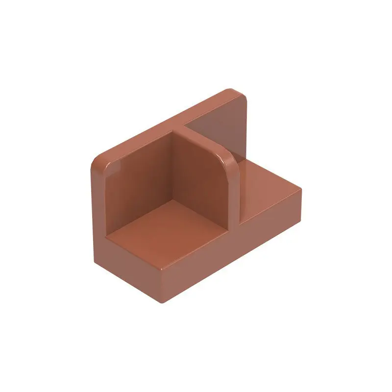 50g/102PCS 93095 Panel 1X2X1 With Round Corners Block Moc Color Compatible with Brick DIY Children's Toy Assembly