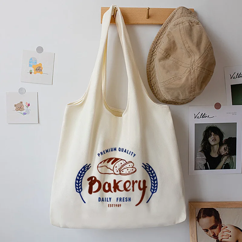 Fashion New Shopping Bag Canvas Lunch Box Picnic Tote Cotton Cloth Handbag Pouch Dinner Container Food Storage Bags For Women