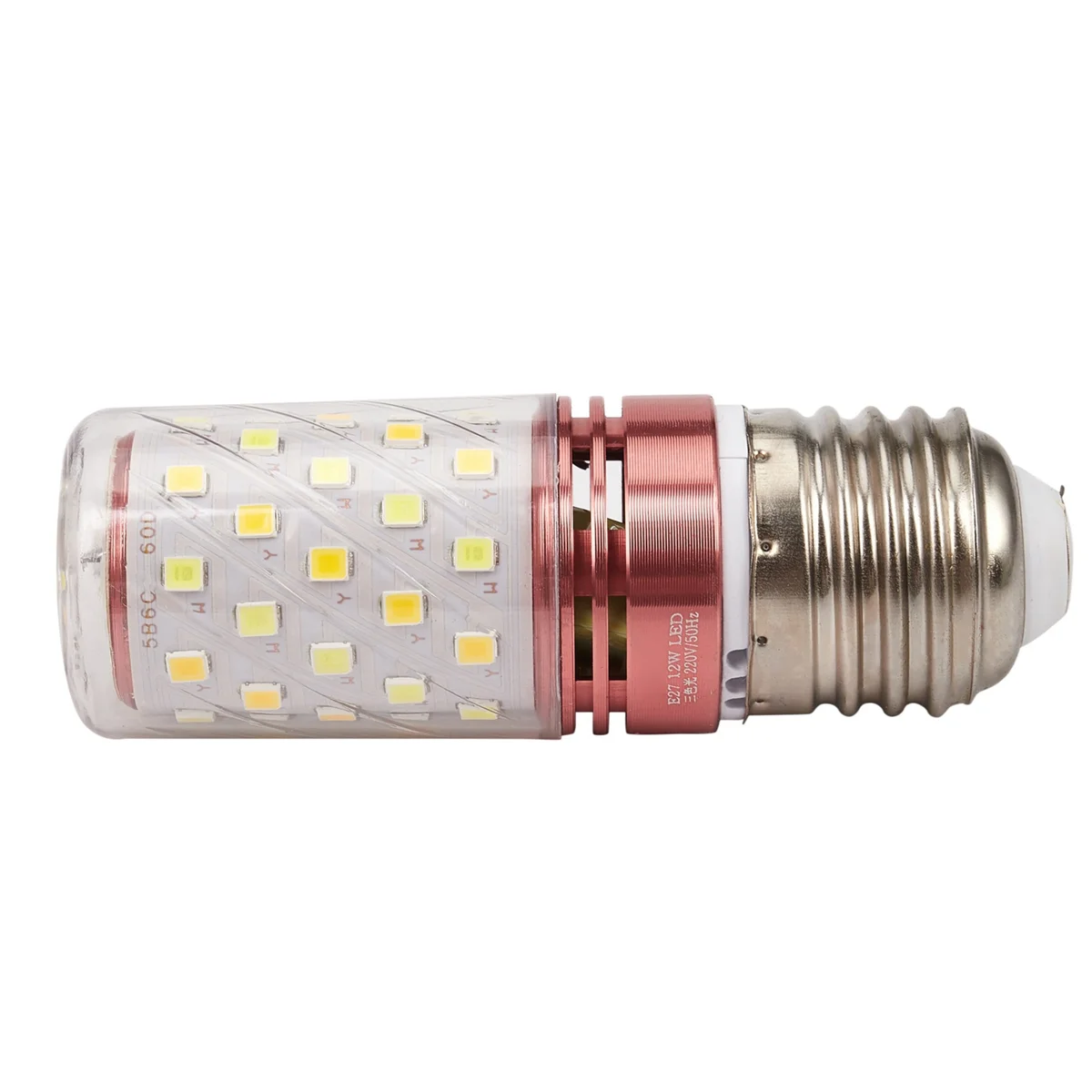 BAAU 6X 3 Color Temperatures Integrated SMD LED Corn Lamp E27 AC85V - 265V Warm White High Light Energy Conservation 12W