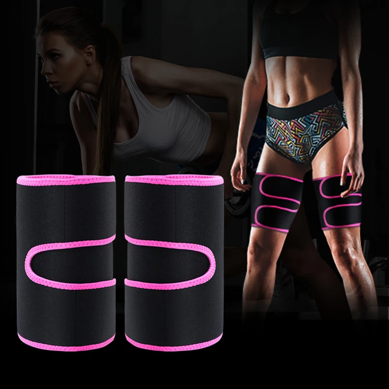 1/2Pcs Legwarmers Sauna Sweat Thigh Sleeves Calories off Warmer Slimming Legs Fat Burner Thermo Neoprene Compress Support Belt