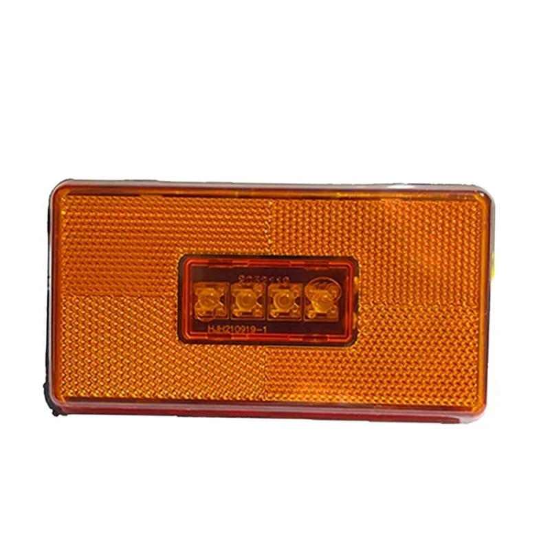 2Pcs 24V Truck 4LED Side Marker Light 2052119 for 5 6 Series P R Cabs G S Series Truck Amber Indicator LED Lamp-A68X