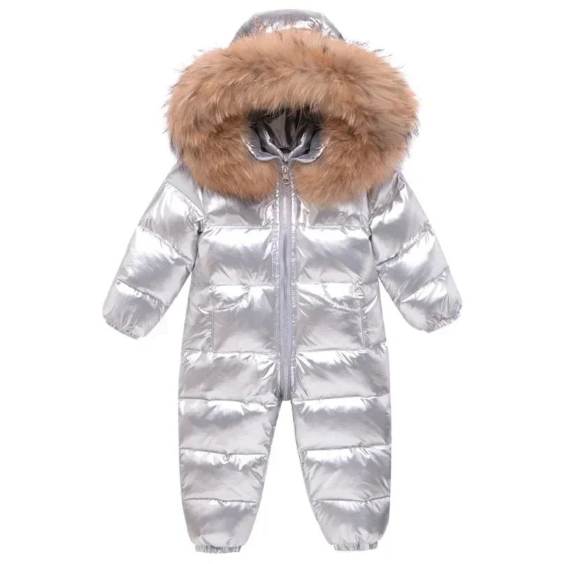 

Baby Waterproof Snowsuits -30 Degrees Russian Winter Children's Overalls Kids Clothing Girls Down Jacket Boys Jumpsuit TZ289