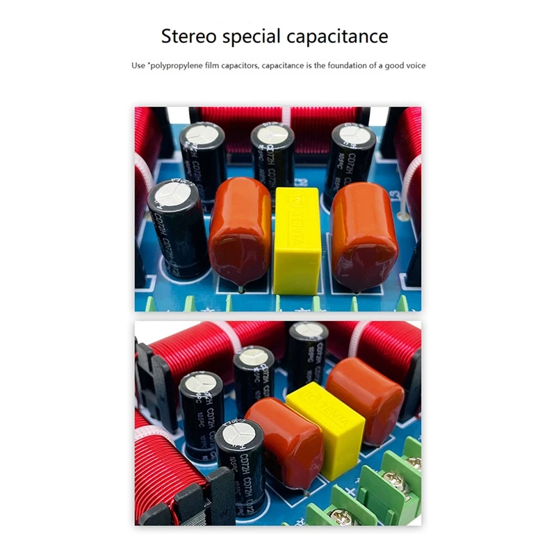 Speaker Crossover Midrange+Bass 4 Way Speaker Audio Frequency Divider Home Theater Speaker Divider