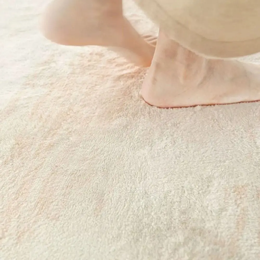 Coffee Table Pad Cream Style Bedroom Rug Minimalist Absorbent Bedside Carpet Non-Slip Soft Irregular Carpet Hotel