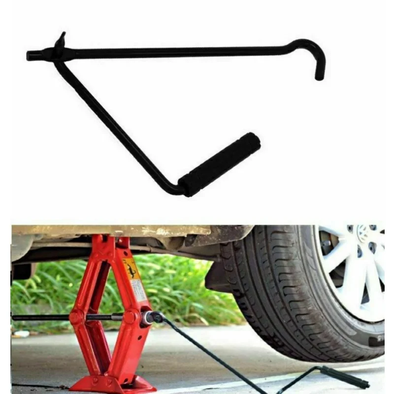 Car Jack Folding Handle Scissor Jack Rocker Hand Rocker Labor-saving Wrench Hand-cranked Jack For Car General Accessories