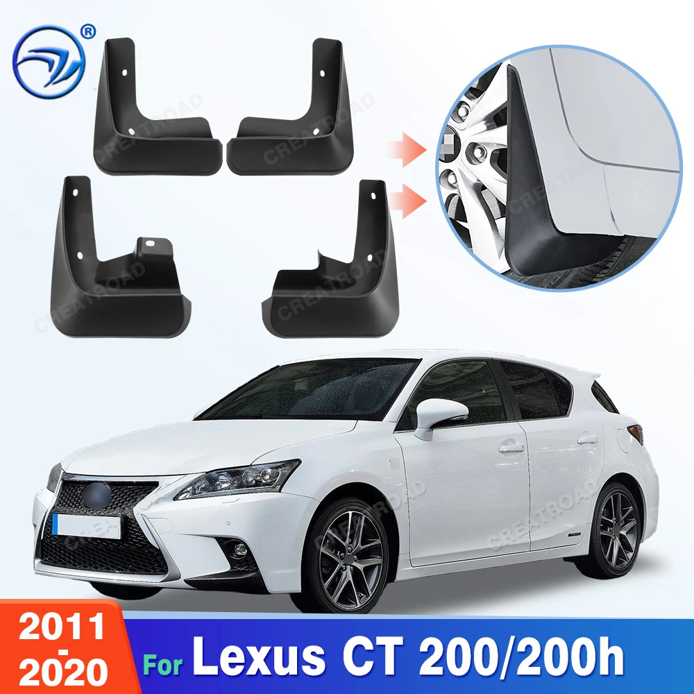 For Lexus CT200 CT200h 2011-2020 2015 2016 2017 2018 2019 Fender Mudflaps Splash Guards Mudguards Mud Flaps Car Accessories