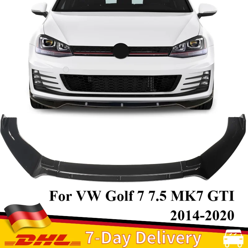 

Bumper Lip For VW Golf 7 7.5 MK7 GTI 2014-2020 Car Front Bumper Spoiler Splitter Lips Diffuser Car Body Kit Tuning