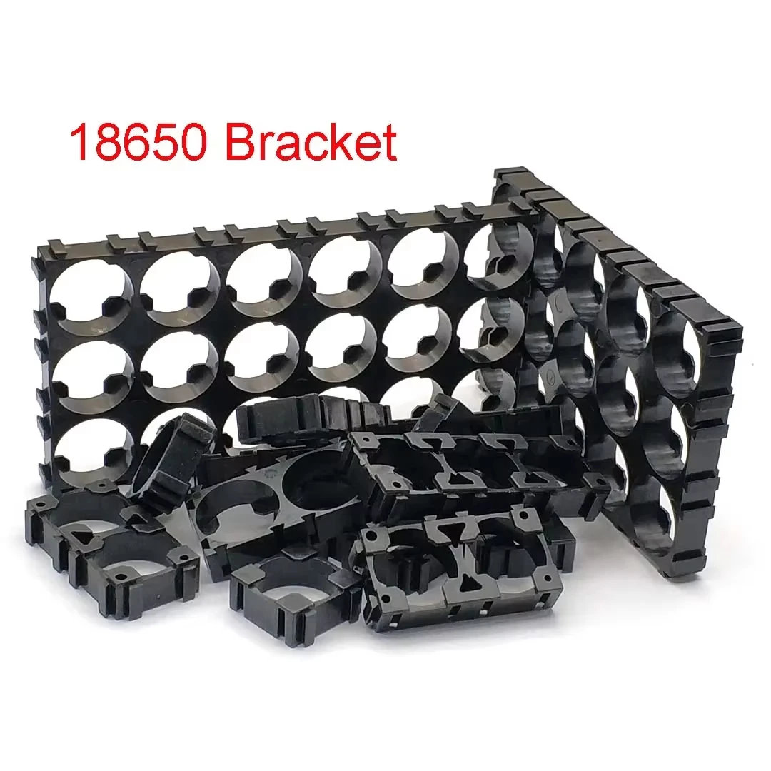 100Pcs 18650 Battery Holder Cylindrical Plastic Spacer Case Li-ion Cell Holder Anti Vibration Bracket For DIY Battery Pack Kit