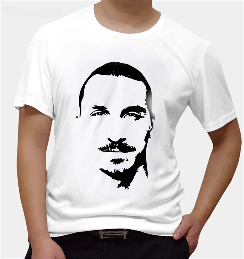 summer style cool o-neck men t-shirt Sweden Zlatan Ibrahimovic T shirt fashion cotton casual hip-hop Outfits