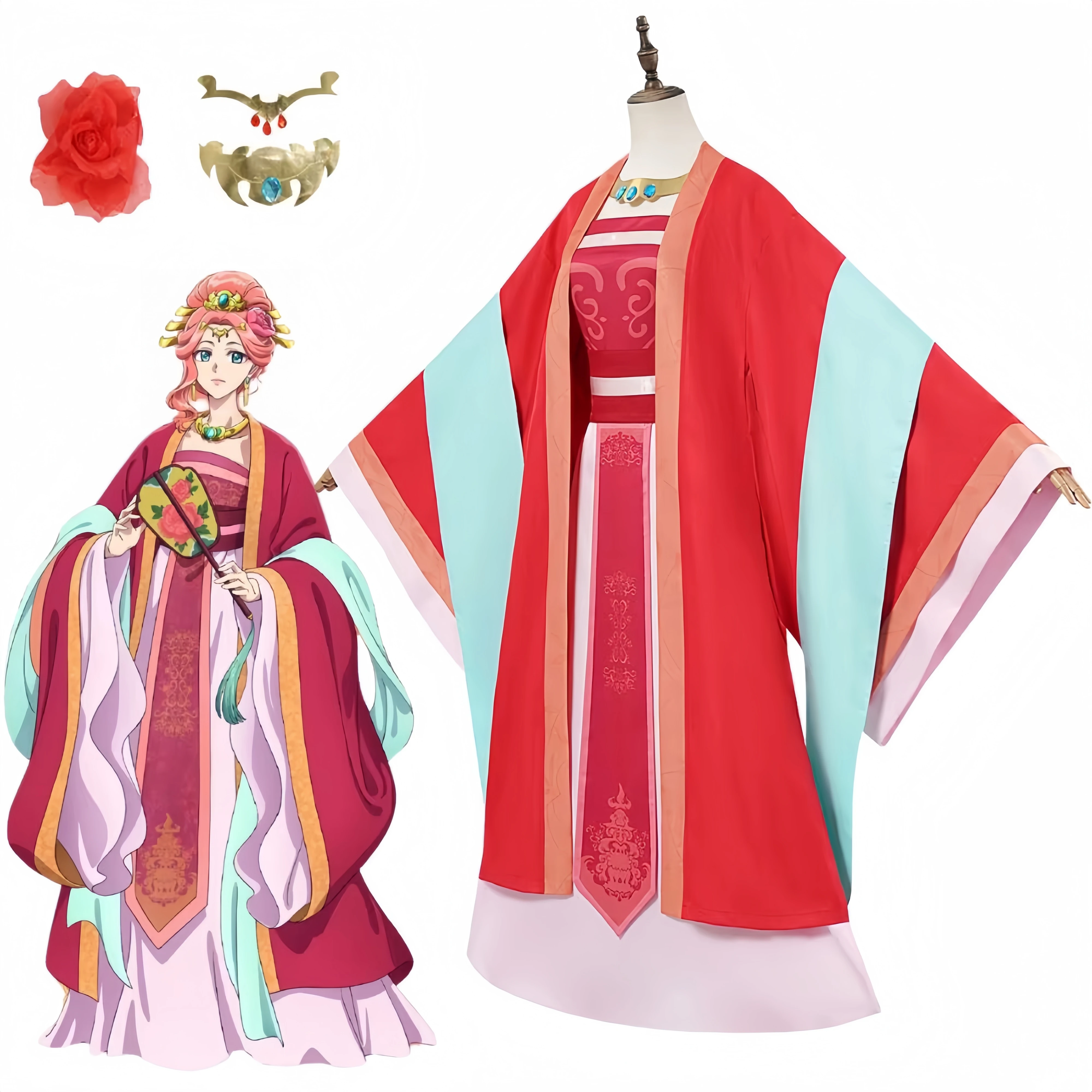 

Аптекарские дневники Gyokuyo, платье для косплея, костюм аниме, маскировка, женская одежда для ролевых игр, фантазия, карнавальный костюм на Хэллоуин