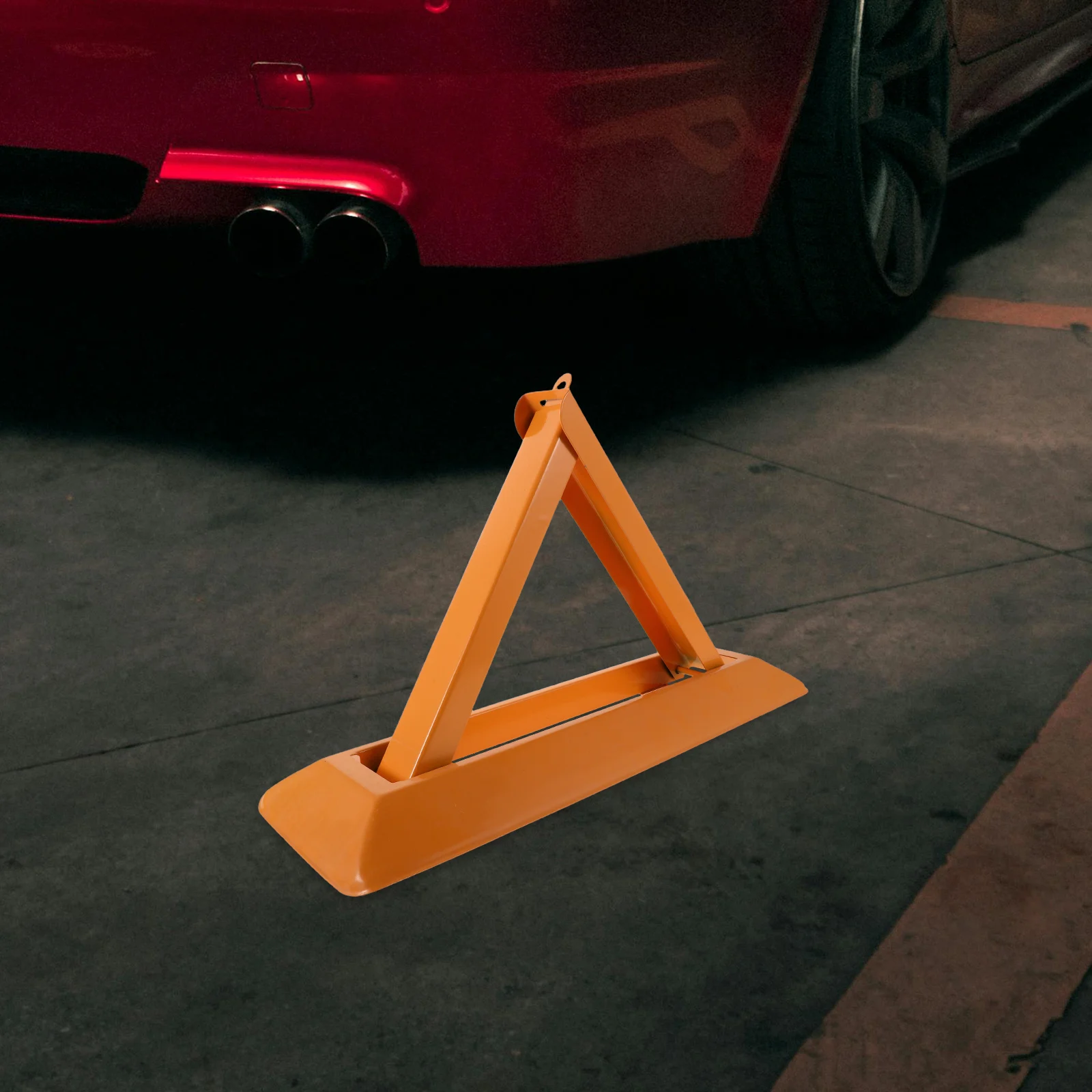 1 مجموعة عززت الصلب الثلاثي وقوف السيارات قفل مشرق اللون المضادة للضغط الأرض مرساة لمساحة وقوف السيارات السكنية التجارية