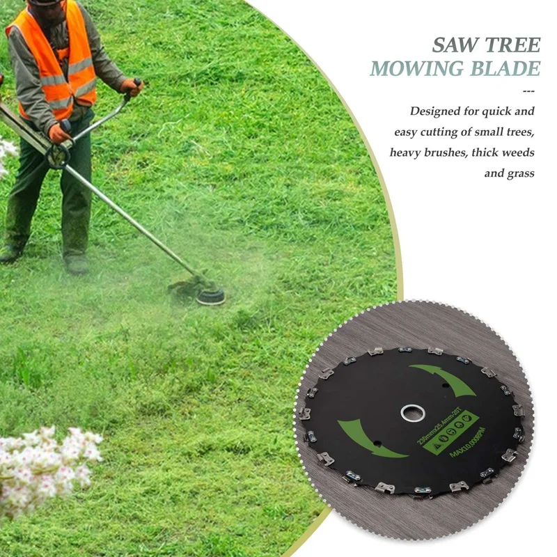 9Inch Chain Saw Tooth Mower Blade Teeth Chainsaw Brush Cutter Grass Heavy Duty For Gas Electric Trimmer Garden