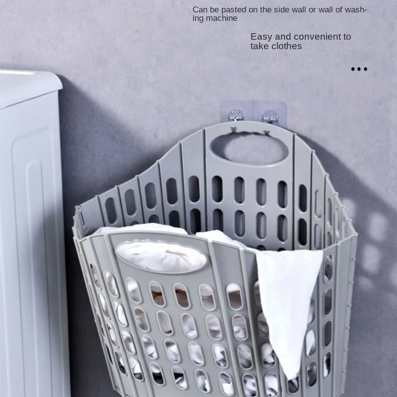 Foldable bathroom to change dirty clothes storage basket dirty clothes basket household bedside clothes artifact