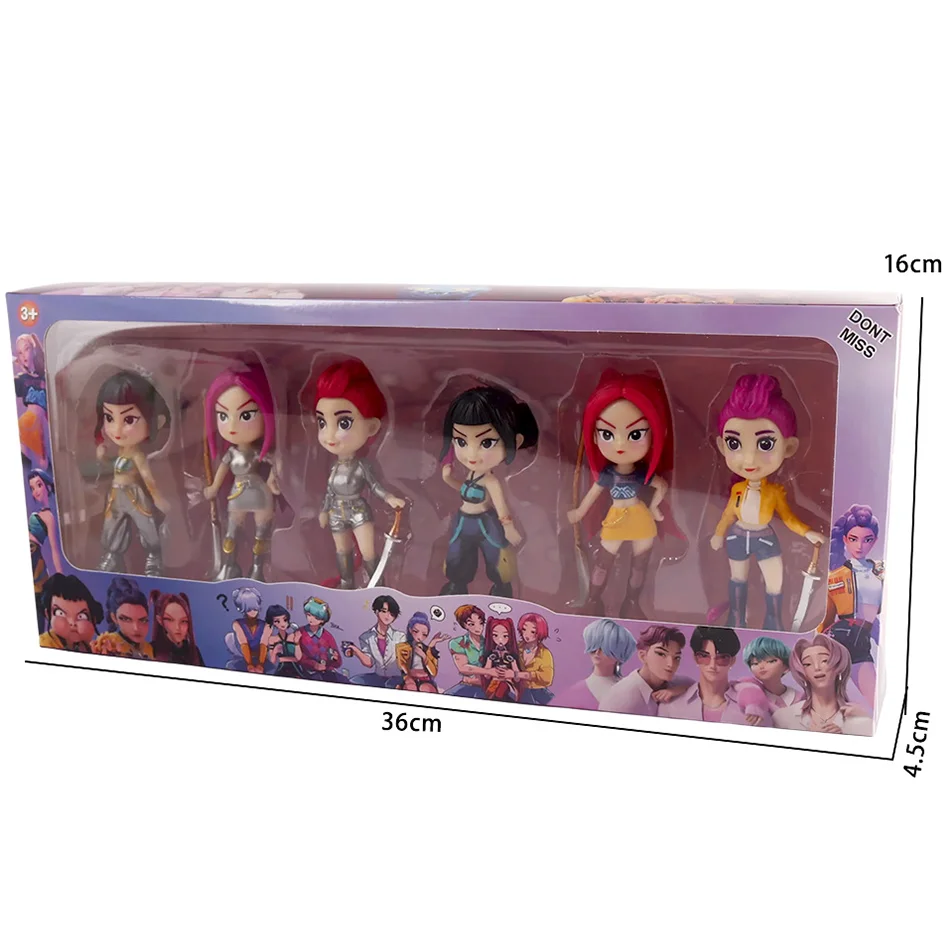 2026NEW Kpop الشيطان هنتر رومي زوي ميرا أنيمي بولي فينيل كلوريد مجموعة شخصيات سطح المكتب الحلي هدية السنة الجديدة للأطفال