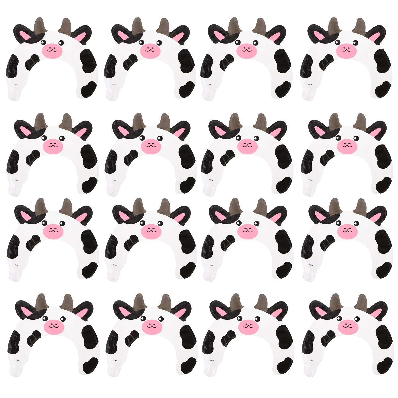 50 Pcs Headband Aluminum Film Balloon Cow Print Headband Balloons Cartoon Animal Halloween Child