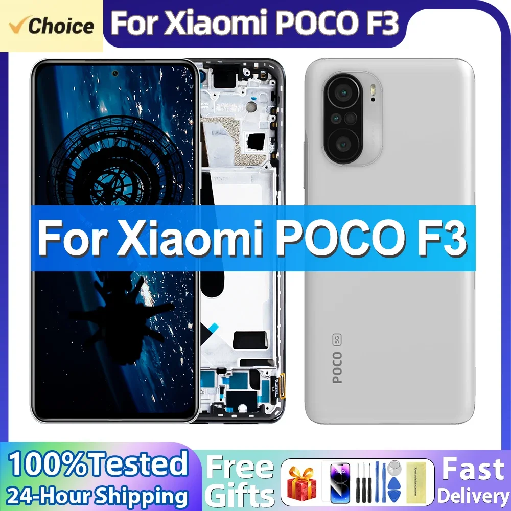 6.67\'\' NEW Super OLED For Xiaomi Poco F3 For Xiaomi Poco F3  LCD Display Touch Screen Digitizer Assembly Replacement