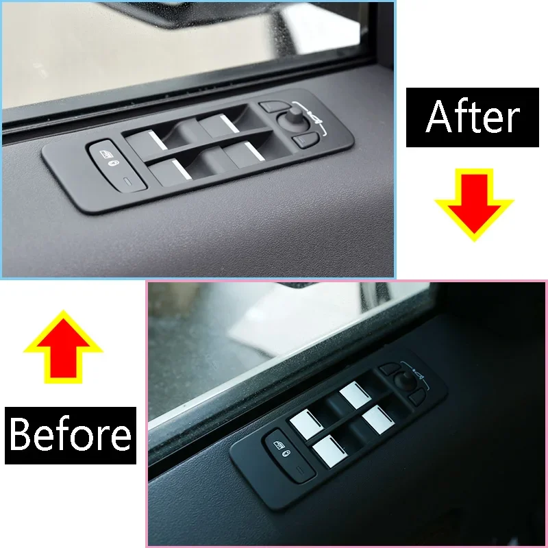 car Accessories For Land Rover Discovery Sport L550 2019-2020  Aluminum alloy Window button Cover sticker Car styling