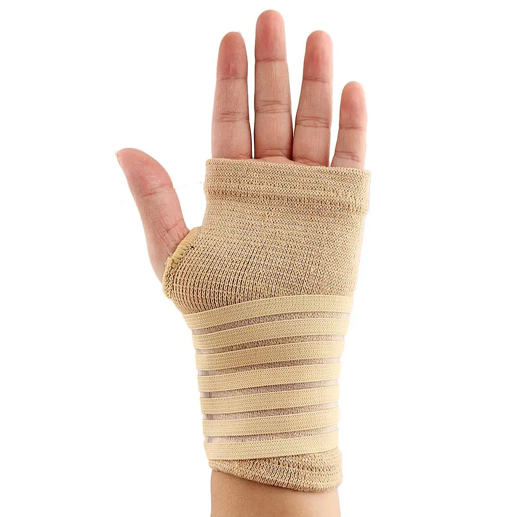 Attelle de poignet respirante avec support de paume, manchon de compression élastique orthopédique pour blessures, idéal pour le basketball