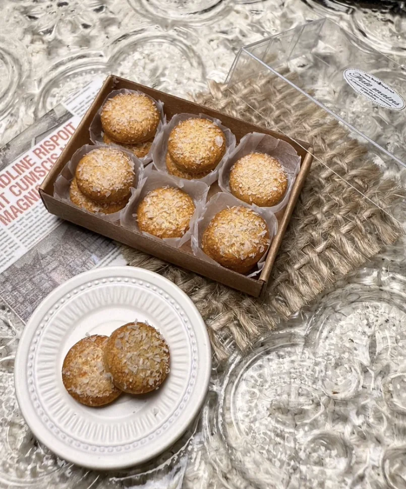 Hot Sale 1:6 Miniature Bakery Gift Set, Handmade Pizza Cookie Bread Matcha Box, Dollhouse Kitchen Pretend Play Dessert Decor
