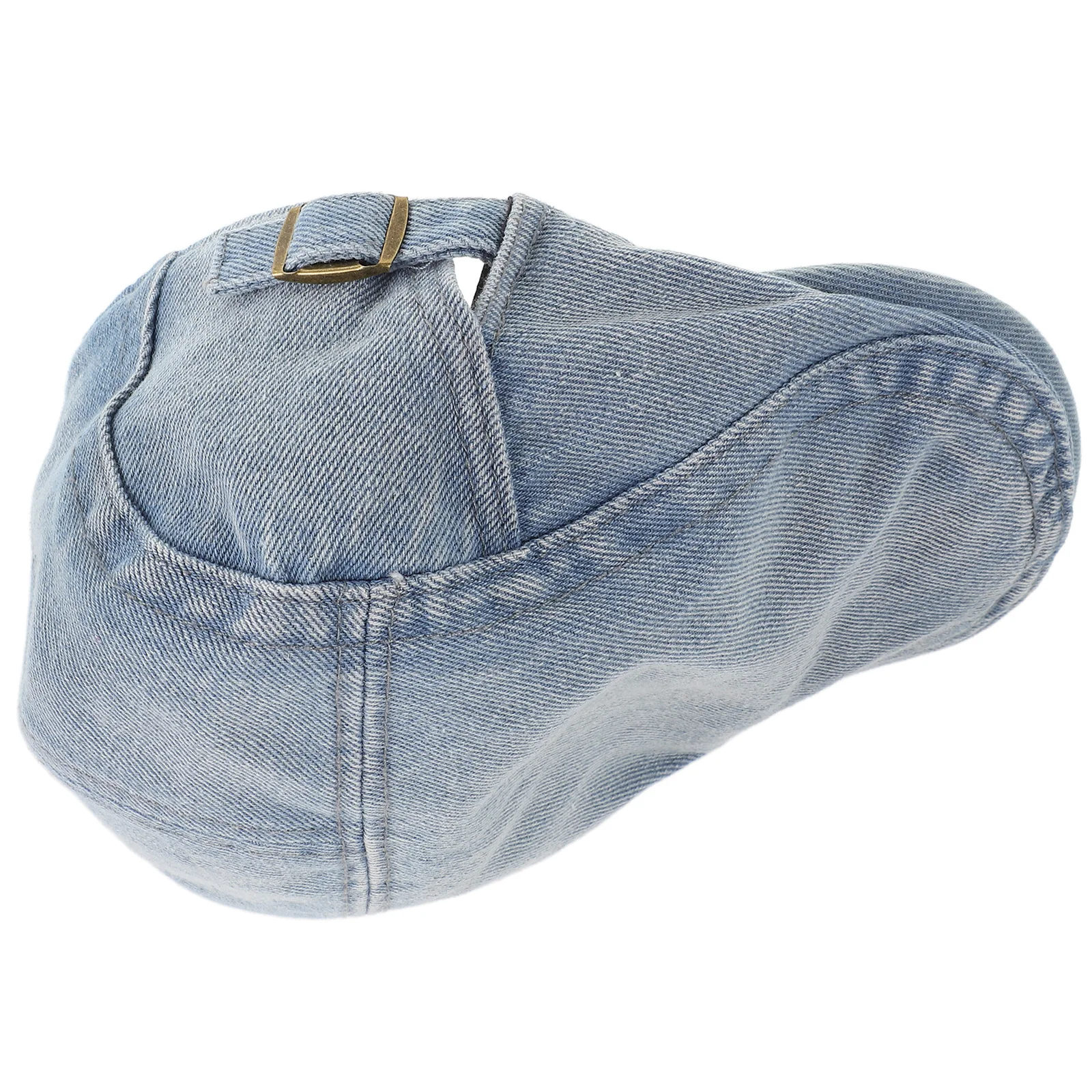 

Washed Denim Beret Hat Vintage Style French Beret for Ladies Casual Denim Accessories Fashionable Headwear Retro Look
