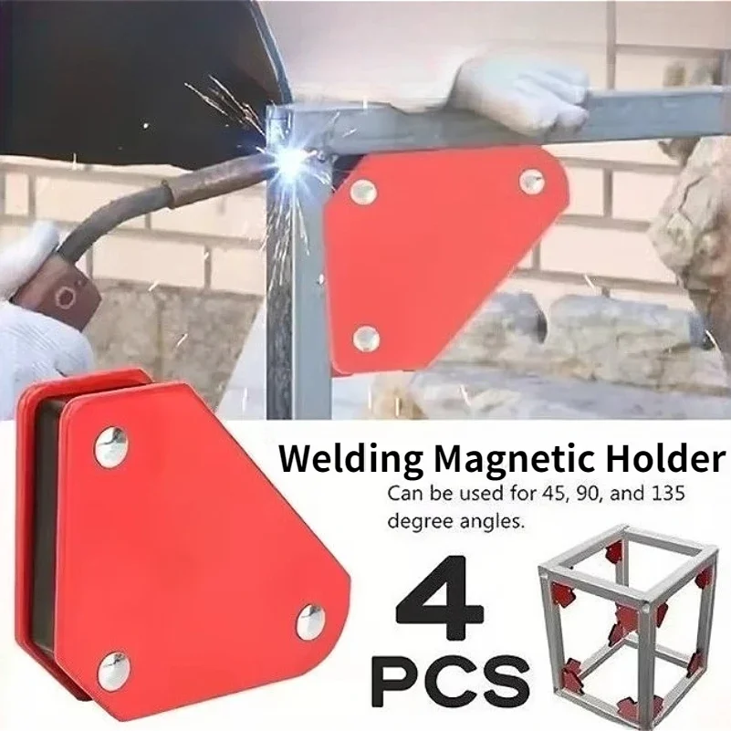 Mini Magnetic Welding Holder Set Triangle Welding Positioner Fixed Angle Soldering Locator Tools 45°/90°/135°