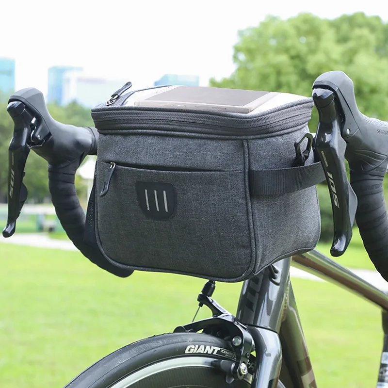 Mountain Bike Bag Front Handlerbar Bag Rainproof 6.7inch Mobile Phone Case Bicycle Top Tube Bag Cycling Accessories