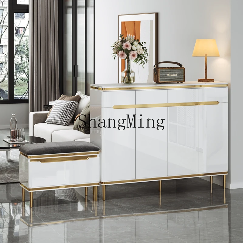 

CL luxury double-sided paint shoe cabinet household simple modern new living room partition entrance cabinet