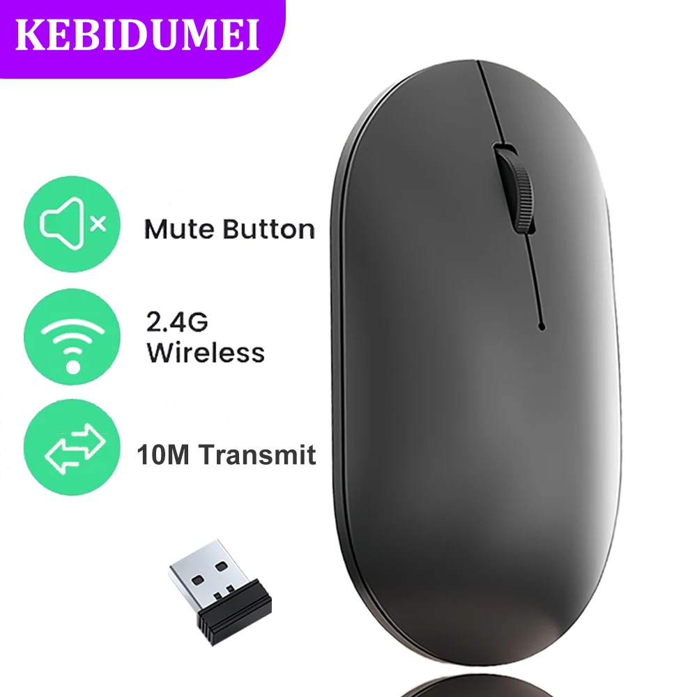 2.4G Wireless Mouse Silent Mouse USB Gaming Mouse Mice 1600 DPI Ergonomic Mouse Plug and Play for Windows Mac OS PC Laptop