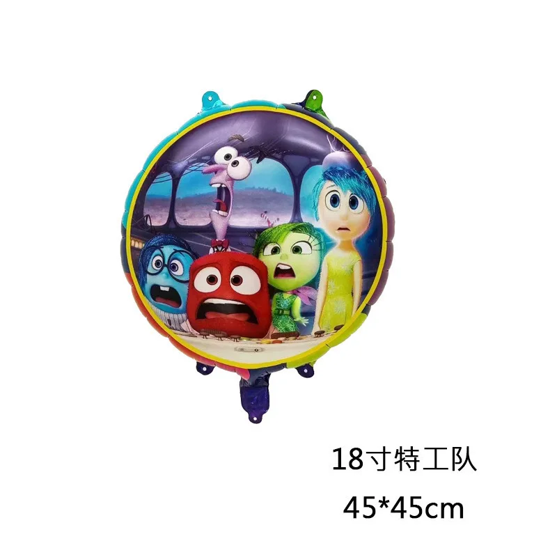 Ballon en film d'aluminium Disney pour enfants, figurine d'anime de dessin animé Kawaii, décoration de fête d'anniversaire, Hot The Inside Out 2