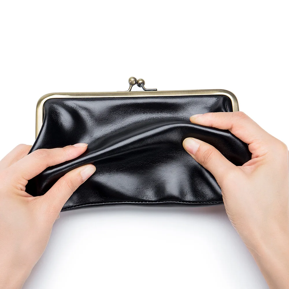 European and American High Quality Clutch Bag Women Handbag Leather Simple Long Purse Lady Cell Phone Pocket Wallet for Women