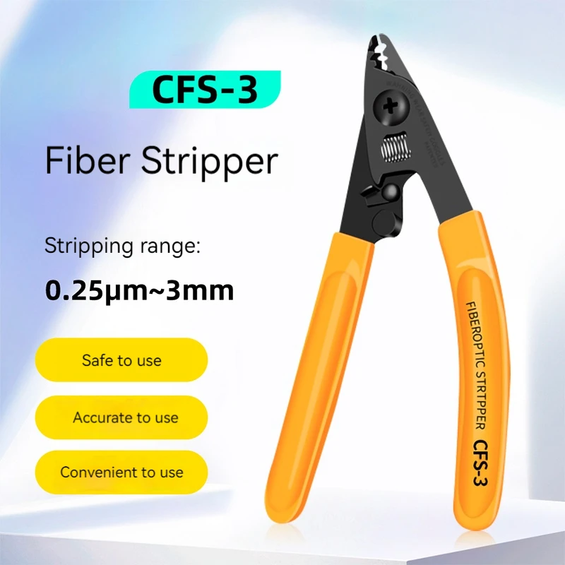 

BYXGD 3 Hole Fiber Cable Plier Wire Miller Fiber Stripper Clamp with High Quality and Quick Striping Carbon Steel Fibre Tool